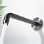 Grifo lavabo empotrado monomando Génova gun metal apertura en frio de Imex